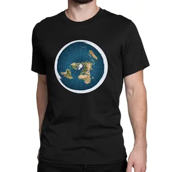 Ограниченная классическая футболка Flat Earth, Размер M, L, XL, 2XL