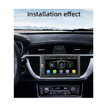6,2-дюймовое автомобильное радио с беспроводным стереоприемником CarPlay Android с сенсорным экраном Bluetooth FM USB HD MP5 плеер мощностью 6200 Вт