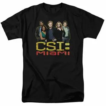 CSI Miami The Cast In Black Футболка Мужская Лицензионная Классическая, черная