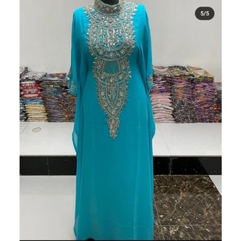 Tourqoise Марокканские кафтаны из дуба, платье абайя, очень необычное длинное платье, модные тенденции