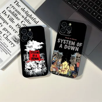 System Of A Down Проблемный Баннер С Логотипом March Чехол Для Телефона iPhone 14 13 11 12 Pro 8 7 Plus 13 Pro MAX XR XS MINI Черные Чехлы