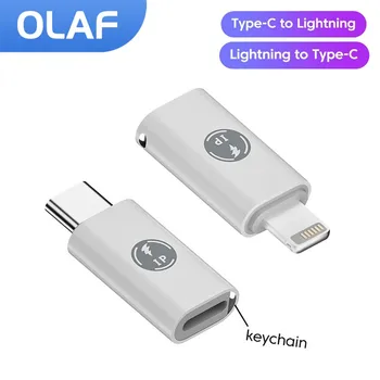 Адаптер Olaf USB C для Lightning, кабель USB C для IOS, конвертер Lightning Male в Type C Female для iPhone 15 14 13