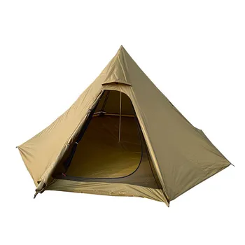 Сверхлегкая походная Пирамидальная палатка-вигвам, включая внутреннюю и внешнюю палатку, Наружные навесы, Укрытие, Походная палатка для приготовления пищи