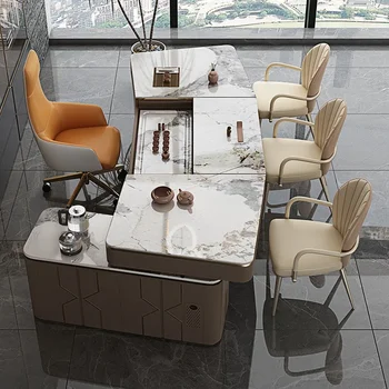 Письменный стол Rock, чайный столик и встроенный офисный чайный столик kungfu и стул многофункциональный роскошный офис