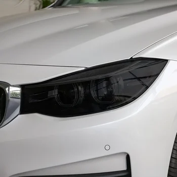 2 шт. Защитная пленка для автомобильных фар, Налобный фонарь, Прозрачная Черная наклейка из ТПУ для BMW 3 серии F30 F31 G20 G21 F34 GT, Аксессуары