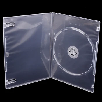 Высококачественный пустой футляр для компакт-дисков из полипропиленового пластика молочно-прозрачный футляр для компакт-дисков Вместимость 1 диска