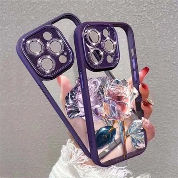 Чехол для телефона Fairy Rose для iPhone 14 13 12 Pro Max Plus с картинами, чехол для телефона с полнообъективной пленочной защитой для серии iPhone