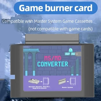 Для Megedrive MS To MD Game Card Master System Конвертер игровых флэш-карт Игровая видеокассета Для Genesis Hyperdrive Master System