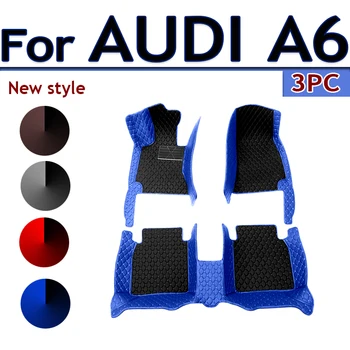 Автомобильные коврики для AUDI A6 Wagon 2007 2008 2009 2010 2011 2012 2013 2014 2015 2016 2017 2018 Пользовательские автоматические накладки для ног