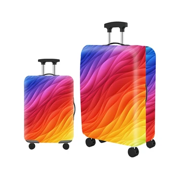 Чехол для багажа из эластичной ткани, защита чемодана, чехол для пыли для багажа, подходит для 18-30-дюймового чемодана, органайзер для путешествий