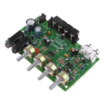 RISE-DX0809 Двухканальная плата Усилителя мощности Мощностью 60 Вт Hi-Fi Стерео Аудио Усилитель Мощности Комплект Платы Регулировки громкости И Тона