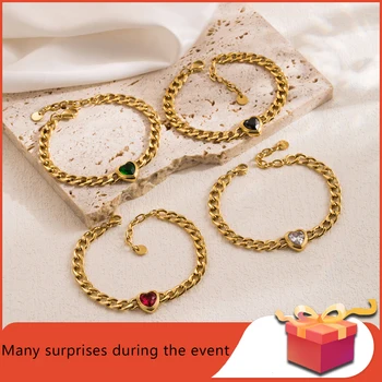 Модный элегантный браслет для женщин, Трендовый Новый Золотой браслет из нержавеющей стали 18 карат, свадебные украшения для пары, Винтажные аксессуары
