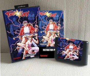 Горячая распродажа Fatal Fury С коробкой и руководством по эксплуатации 16-битная игровая карта MD для консолей Sega MegaDrive Genesis