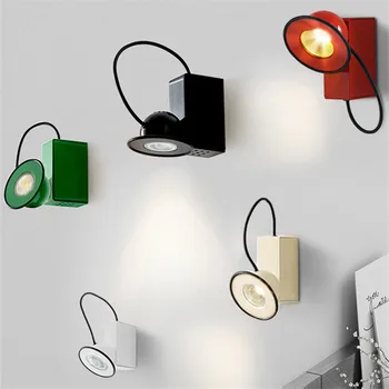 Итальянский настенный светильник Minibox, дизайнерский магнитный светильник, ретро точечный светодиодный светильник, настольная лампа для чтения в кабинете, прикроватная подвесная лампа в гостиной