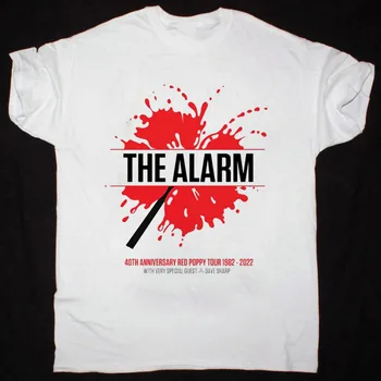 The Alarm - белая футболка All Size к 40-летию британского тура 2022 AC1152