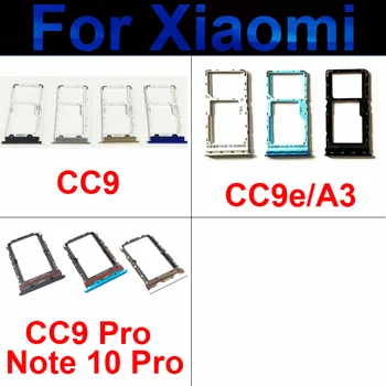 Держатель лотка для SIM-карт для Xiaomi Mi Note 10 CC9 Pro Lite CC9e CC9 A3 Устройство чтения карт Micro Sim Держатель слота для карт Запасные части адаптера