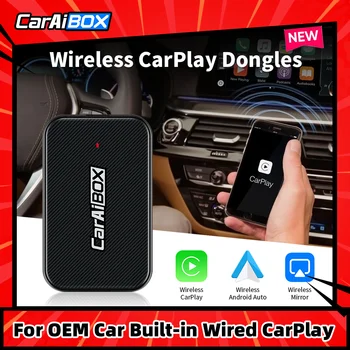 CarAiBOX Mirrorlink Беспроводной ключ CarPlay Беспроводной Android Auto Ai Box Автомобильный мультимедийный плеер с автоматическим подключением Bluetooth
