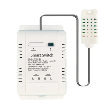 Беспроводной термостат Tuya Smart Wifi 16A с контролем энергопотребления, термостатом температуры и влажности