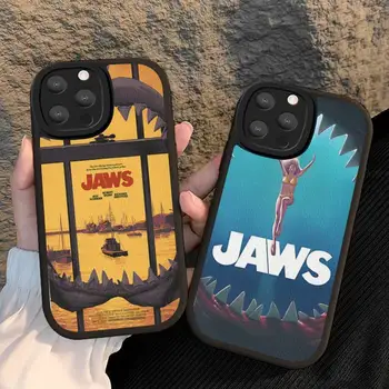 Чехол для телефона Jaws Movie из твердой кожи для iPhone 14 13 12 Mini 11 14 Pro Max Xs X Xr 7 8 Plus