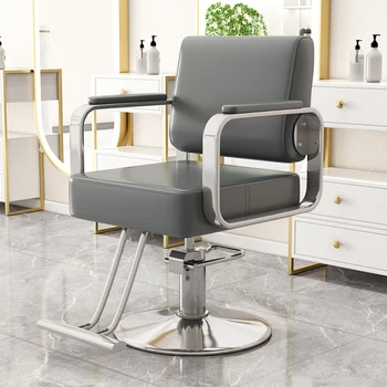 Парикмахерские кресла с откидной спинкой Маникюрное профессиональное кресло для салона красоты Удобный туалетный столик Silla Giratoria Мебель для комода