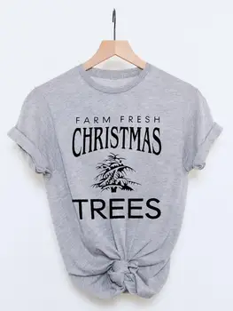 Рождественская женская футболка, прекрасный тренд в стиле 90-х, милая модная женская новогодняя одежда с принтом, футболки с коротким рукавом, графическая футболка