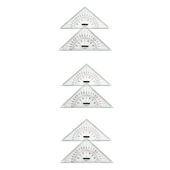 6-кратная треугольная линейка для рисования диаграмм для рисования кораблей 300 мм крупномасштабная треугольная линейка