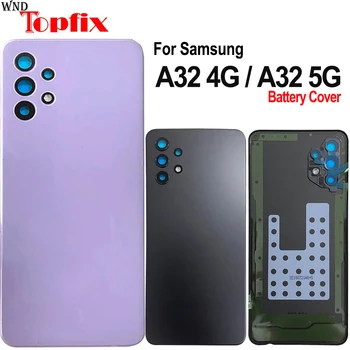 Для Samsung Galaxy A32 5G A326B Задняя крышка Батарейного отсека Задняя Стеклянная крышка корпуса Samsung A32 4G A325F Крышка Батарейного отсека
