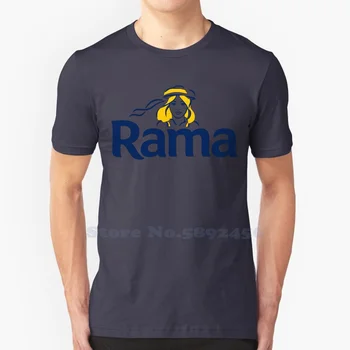 Повседневная уличная одежда Rama, футболка с логотипом и графическим рисунком, футболка из 100% хлопка