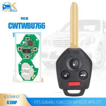 KEYECU CWTWBU766 433 МГЦ G Чип 4 Кнопки Дистанционного Брелока для Subaru Forester Impreza WRX STI 2012-2019