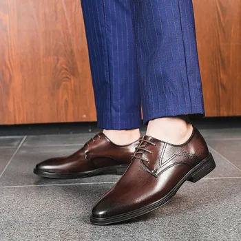 Роскошные брендовые дизайнерские мужские модельные туфли, Официальные деловые оксфордские туфли на шнуровке, Мужские туфли-лодочки из натуральной кожи, Мягкие мокасины Gentlmen