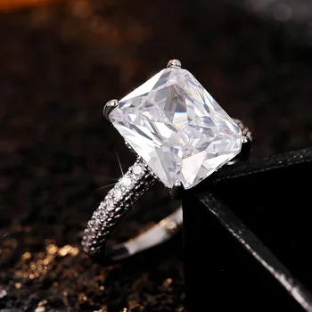 Роскошное обручальное кольцо CAOSHI, женское обручальное кольцо для новобрачных, ювелирные изделия с блестящим цирконием, великолепные аксессуары для пальцев