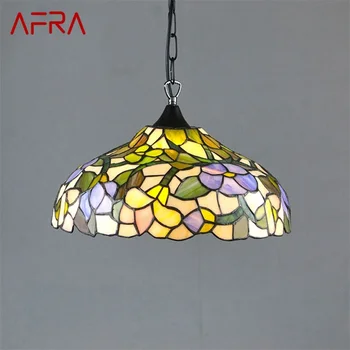 Подвесной светильник AFRA Tiffany, современные светодиодные креативные Красочные светильники для домашней столовой