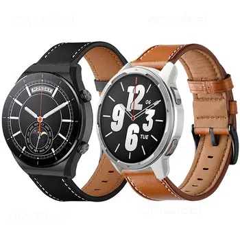 Высококачественный кожаный ремешок для Xiaomi Watch S1 Active s2 4246 мм, аксессуары для часов, браслеты для Mi Watch, спортивный ремень Color 2.