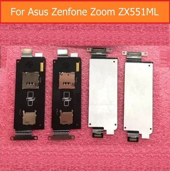 Держатель гнезда для чтения sim-карт гибкий кабель Для Asus zenfone Zoom ZX551ML ZX550ML 5,5 
