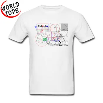 Big Bang Math Physics Equation Code Футболка из 100% хлопчатобумажной ткани Мужские топы в простом стиле, футболки для студентов молодежных колледжей белого цвета