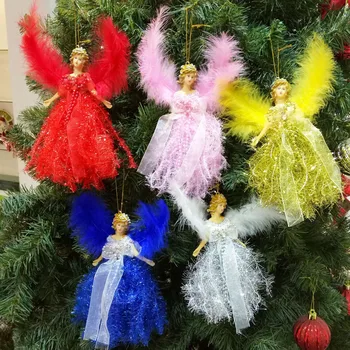 Рождественский Ангел, подарок для детей, подвеска в виде звезды на верхушке дерева, украшения для Рождественской елки, украшение для дома на Рождественскую вечеринку, Резиновый Пластиковый реквизит