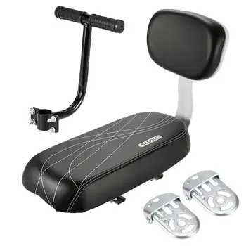 Велосипедное заднее сиденье, велосипед MTB, Мягкая подушка из искусственной кожи, заднее сиденье, детское сиденье со спинкой, руль и педаль