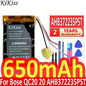 650 мАч KiKiss Мощный Аккумулятор для видеорегистратора GPS mp3 автомобильный видеорегистратор PR-452035 для Bose QC20 QuietComfort 20 AHB372235PST