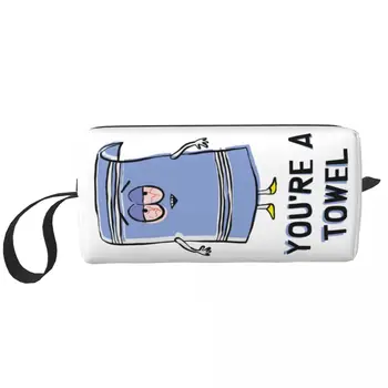 Southpark Towelie You Are A Towel Косметички для макияжа из мультфильма Аниме Мужская косметичка Стильный чехол-органайзер для макияжа для путешествий