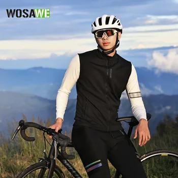 WOSAWE-Мужской велосипедный костюм, Ветровка из Джерси, Теплый Топ в стиле пэчворк, Ветрозащитная куртка, Осень-зима, Новинка 2023 года