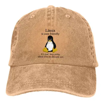 Летние Кепки Солнцезащитный Козырек Linux-Это Удобный Хип-Хоп Кепки Операционной Системе Linux Ковбойская Шляпа С Козырьком Шапки