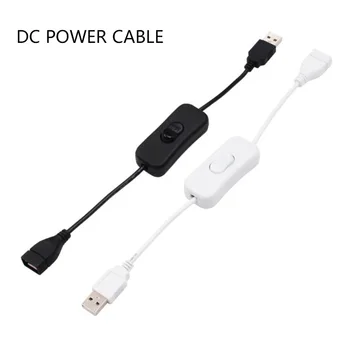 28-сантиметровый USB-кабель с переключателем включения/выключения Удлинителя кабеля Для USB-лампы, USB-вентилятора, линии питания, прочного адаптера