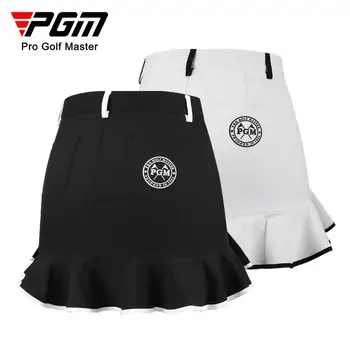 Женская короткая юбка для гольфа PGM, быстросохнущая дышащая юбка Four Seasons, модные женские юбки с вышивкой 