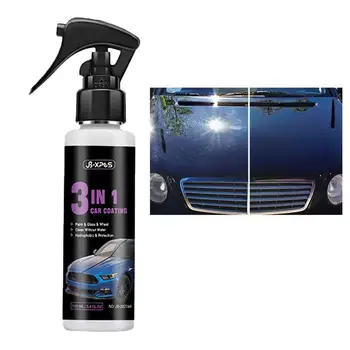3 В 1 Керамический спрей для покрытия автомобиля Rapid Ceramic Spray Coating Agent Автомобильный воск, укрепляющий керамическое покрытие безводной стиркой и воском