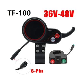 Приборная Панель Дисплея TF-100 + Кнопка Переключения Скутера 6Pin Спидометр для Скейтборда Kugoo M4 Запчасти для Электрического Скутера