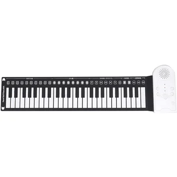 IRIN 49-Клавишное Ручное пианино, Силиконовая Портативная клавиатура, Музыкальный инструмент для образования, Складной Начальный электронный орган
