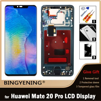 Для Huawei Mate 20 Pro Сенсорный Дигитайзер ЖК-дисплея В сборе Для 6,39-дюймового Huawei Mate 20 Pro LYA-L29 С Заменой Рамки