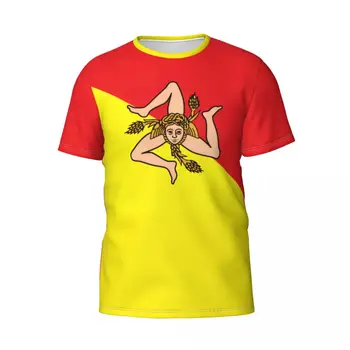Сицилия, Италия, футболка с 3D-принтом, Мужская Женская летняя повседневная уличная футболка в стиле харадзюку с коротким рукавом