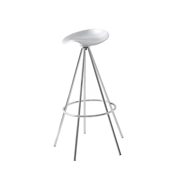 Модные алюминиевые барные стулья Простой высокий табурет Современная барная мебель Домашний барный стул для гостиной Креативный вращающийся кухонный обеденный стул