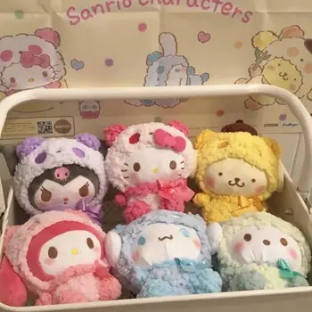 Sanrio Kawaii Кукла Hello Kitty Плюшевая Куроми My Melody Подарок Милый Мультяшный Брелок с высокой Цветопередачей Подарок на День Рождения